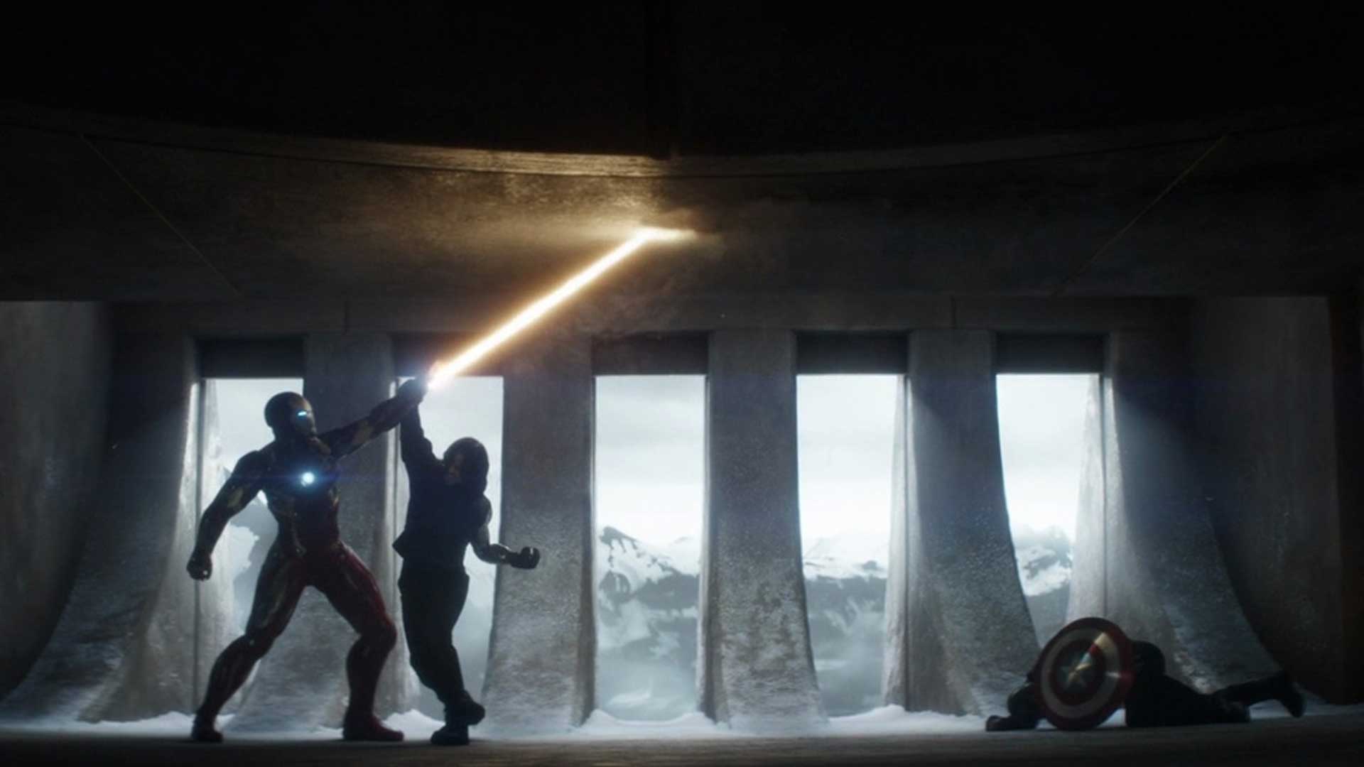 Captain America Civil War Fight Iron Man Bucky