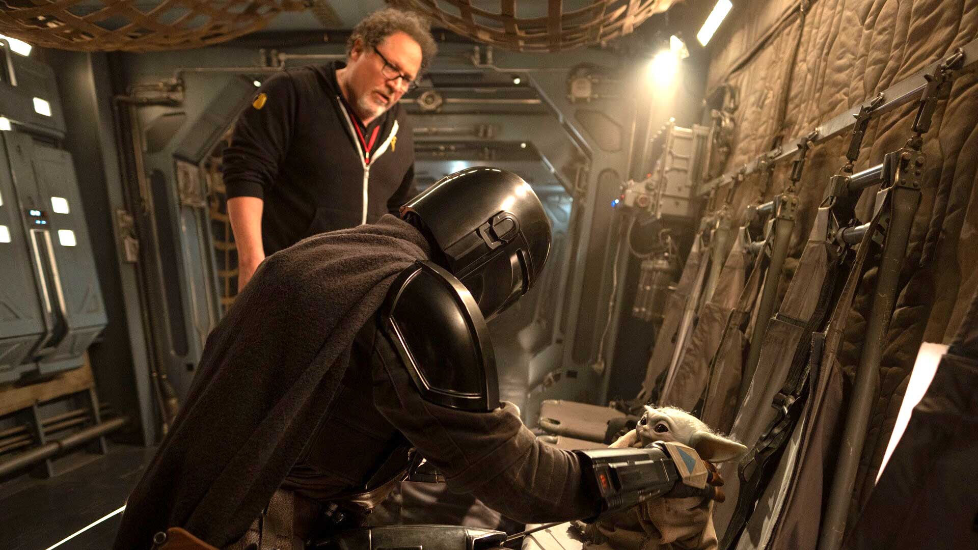 Jon Favreau The Mandalorian and Grogu Film Set
