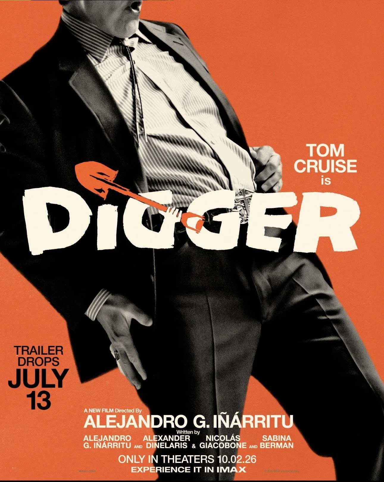 Tom Cruise is Digger Movie Poster