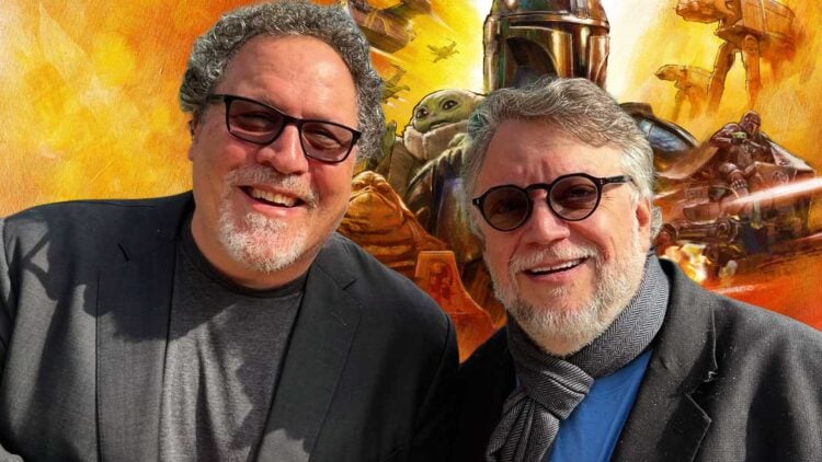 Jon Favreau and Guillermo del Toro photographed together ahead of The Mandalorian and Grogu