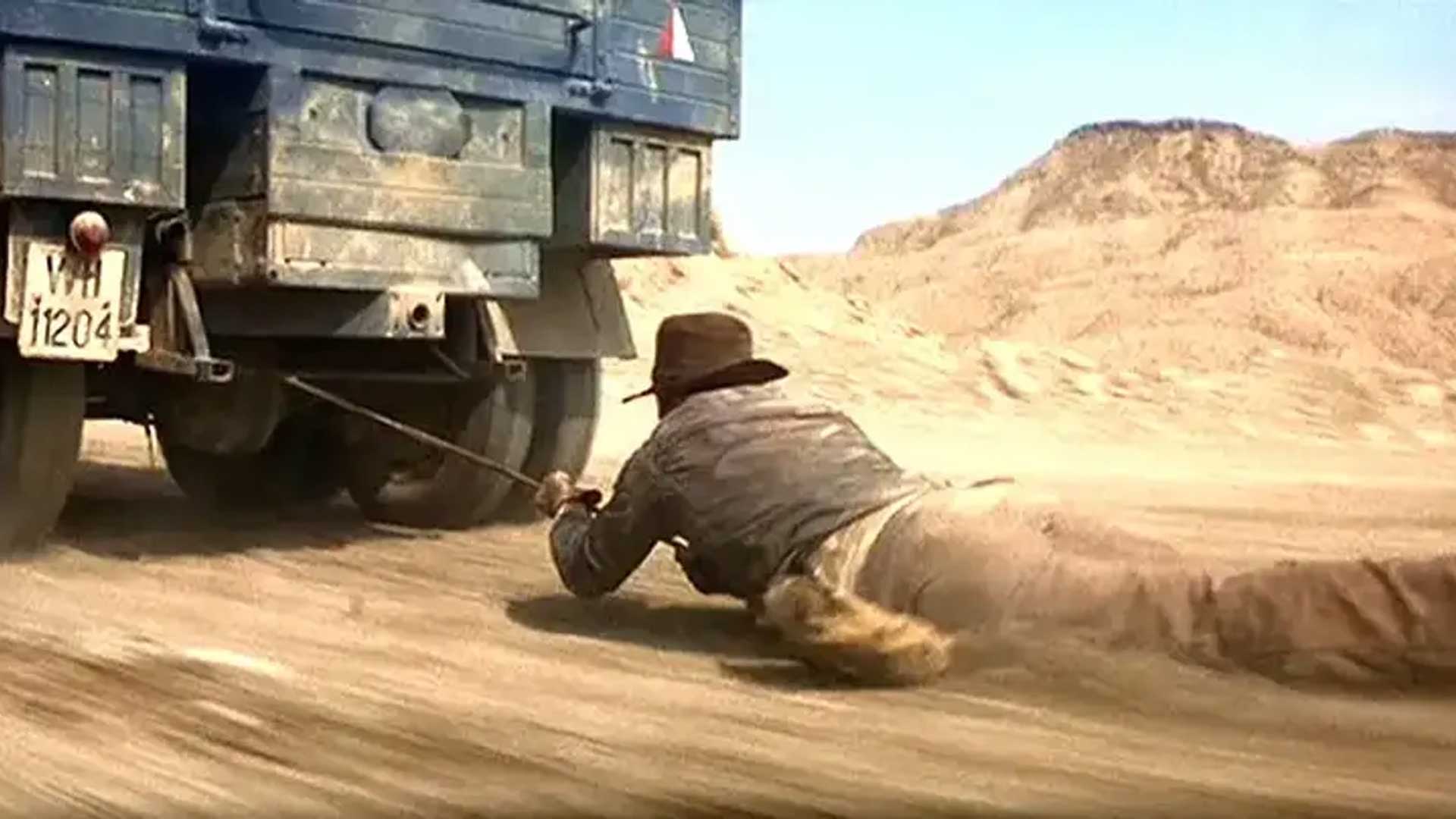 Raiders of the Lost Ark truck chase scene