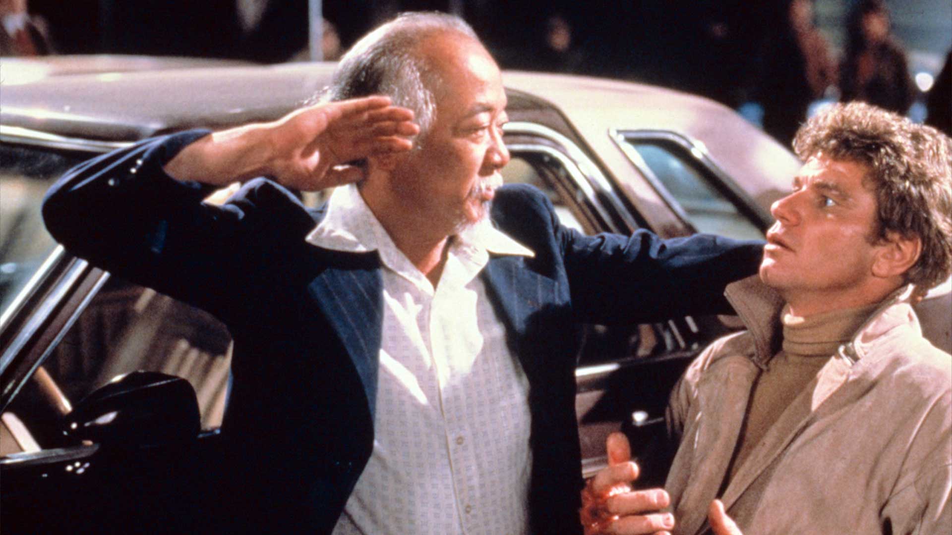 The Karate Kid Part II Pat Morita Mr Miyagi Martin Kove John Kreese