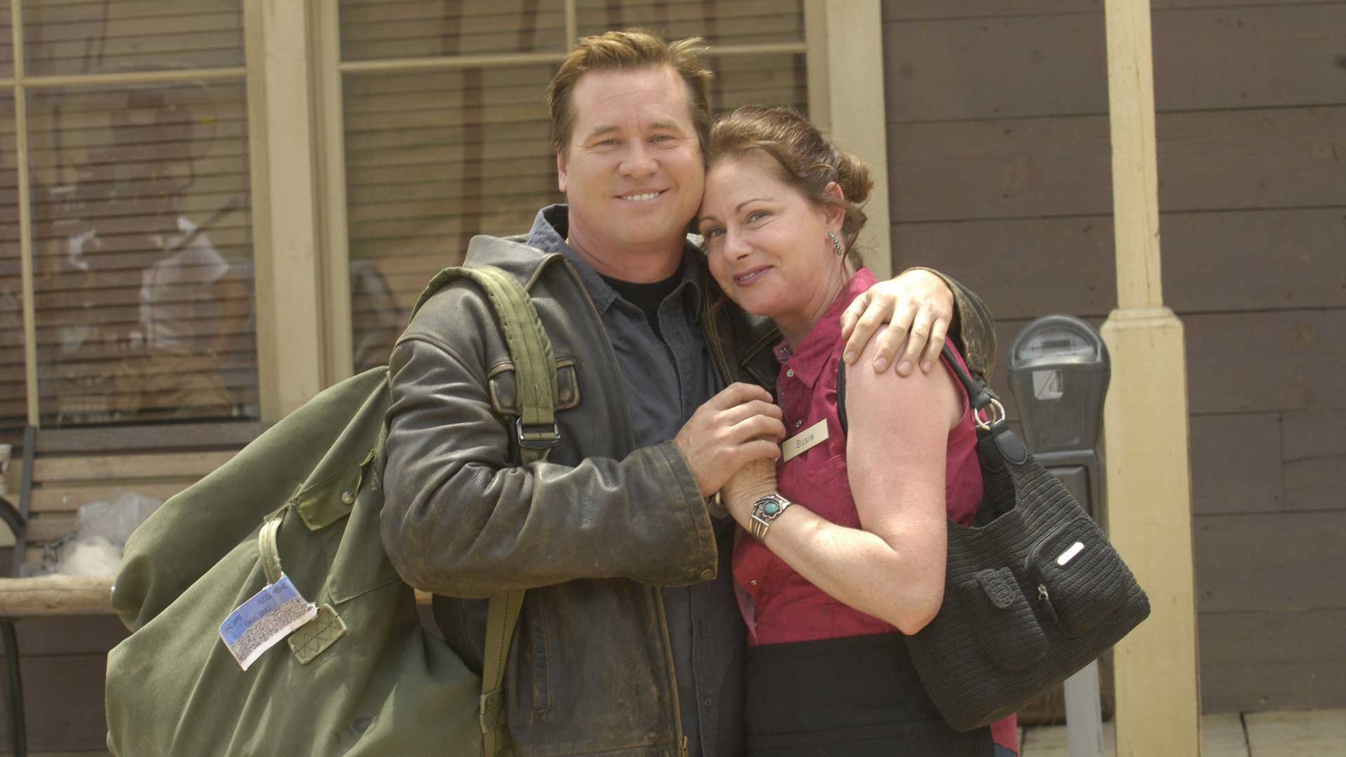 Val Kilmer on the set of Conspiracy 2008
