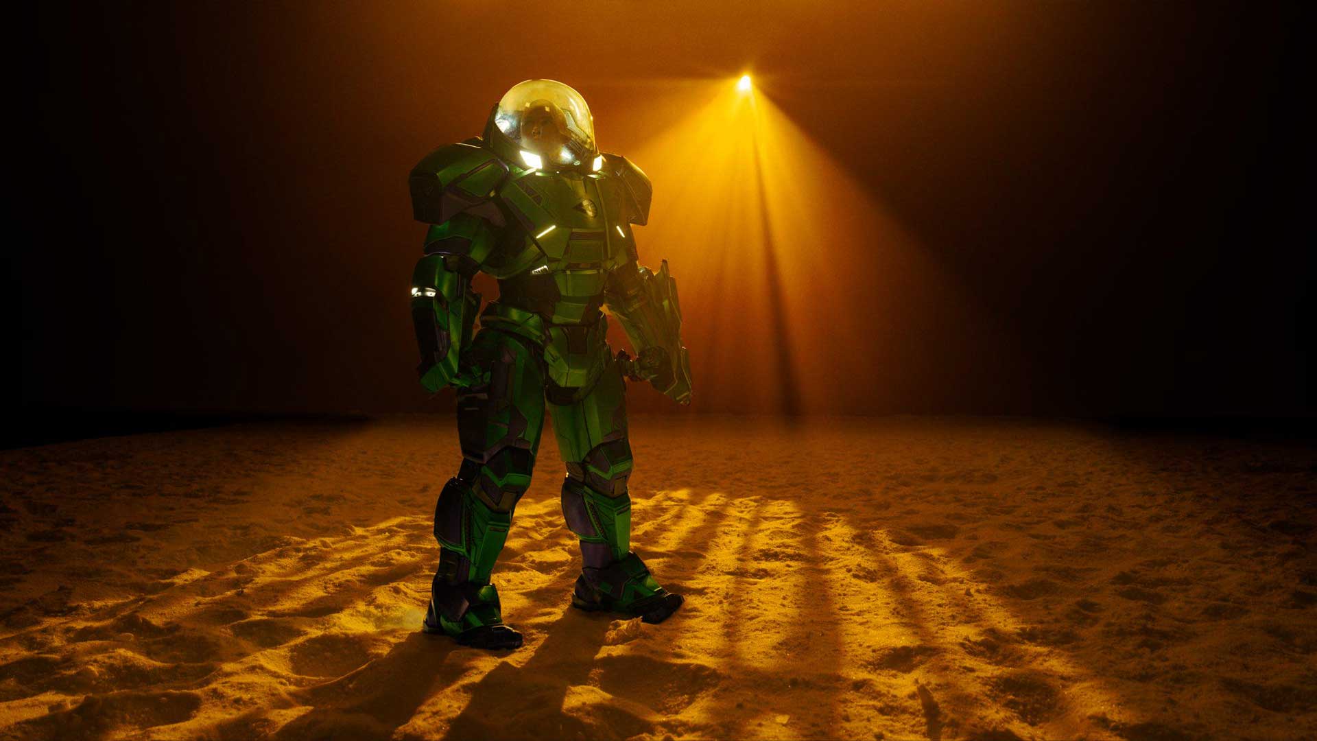 lex luthor warsuit man of tomorrow dcu