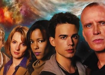 Odyssey 5 cast including Peter Weller as Commander Chuck Taggart