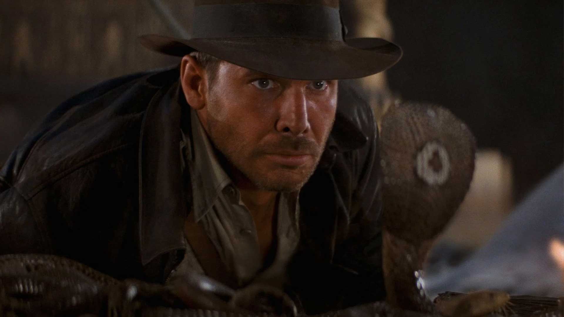 raiders of the lost ark snake scene