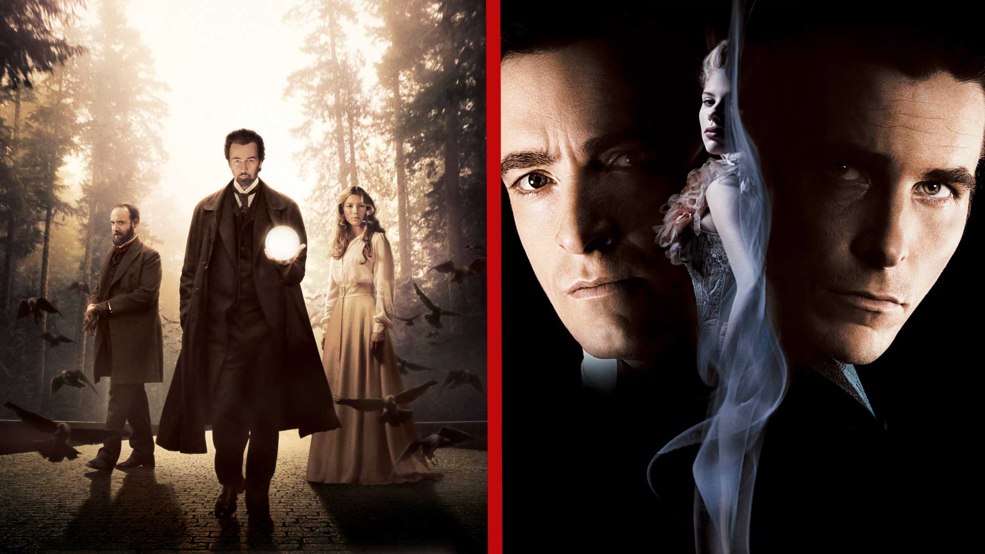 the illusionist vs the prestige twin movies