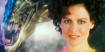 Sigourney Weaver as Ripley with Xenomorph Aliens