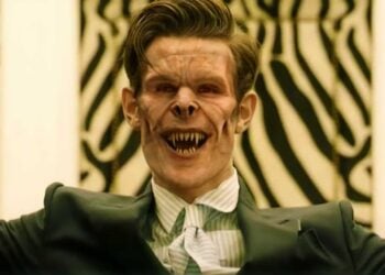 Matt Smith as Milo mid-transformation in Morbius