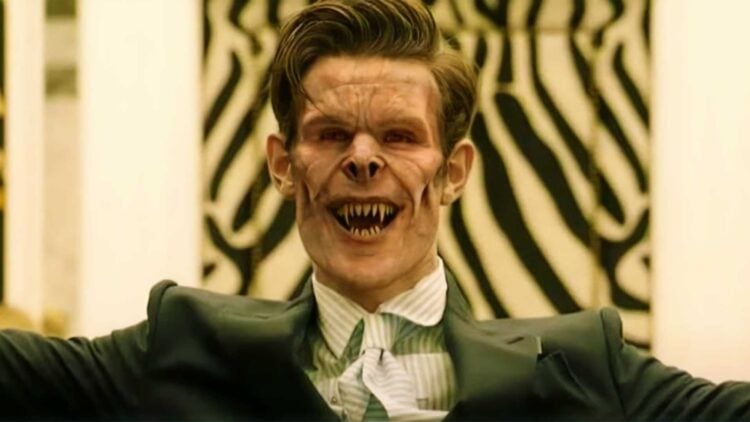 Matt Smith as Milo mid-transformation in Morbius
