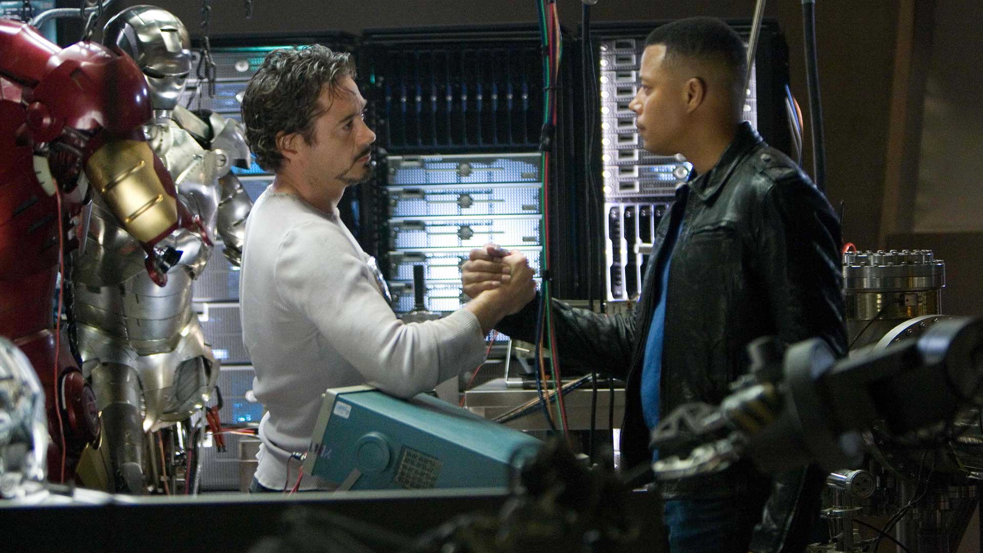 Iron Man Terrence Howard Rhodey Robert Downey Jr Tony Stark