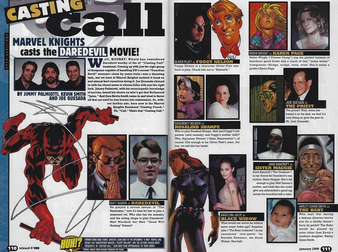 Wizard Casting Call for a live action daredevil movie