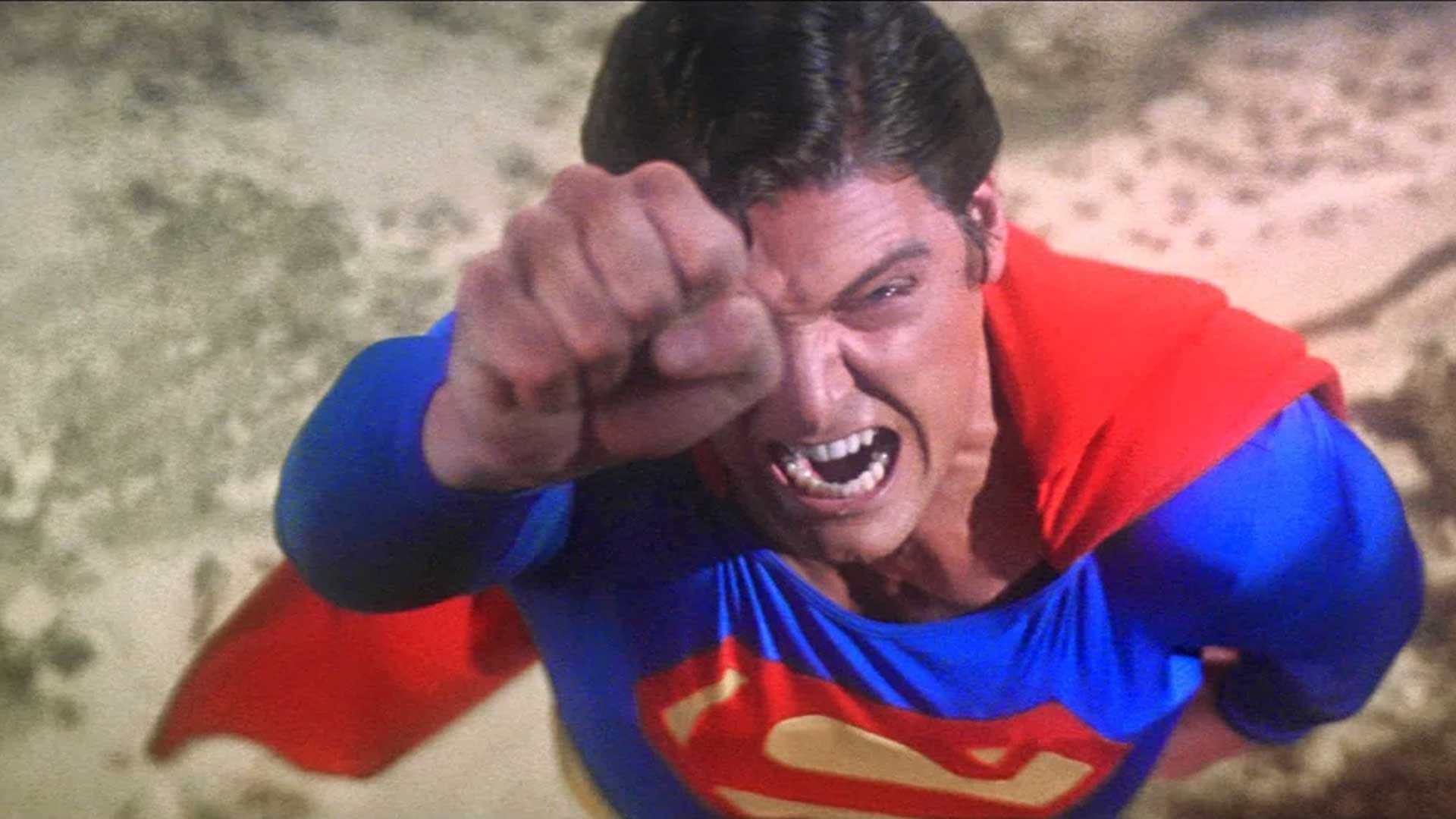 Superman scream fly