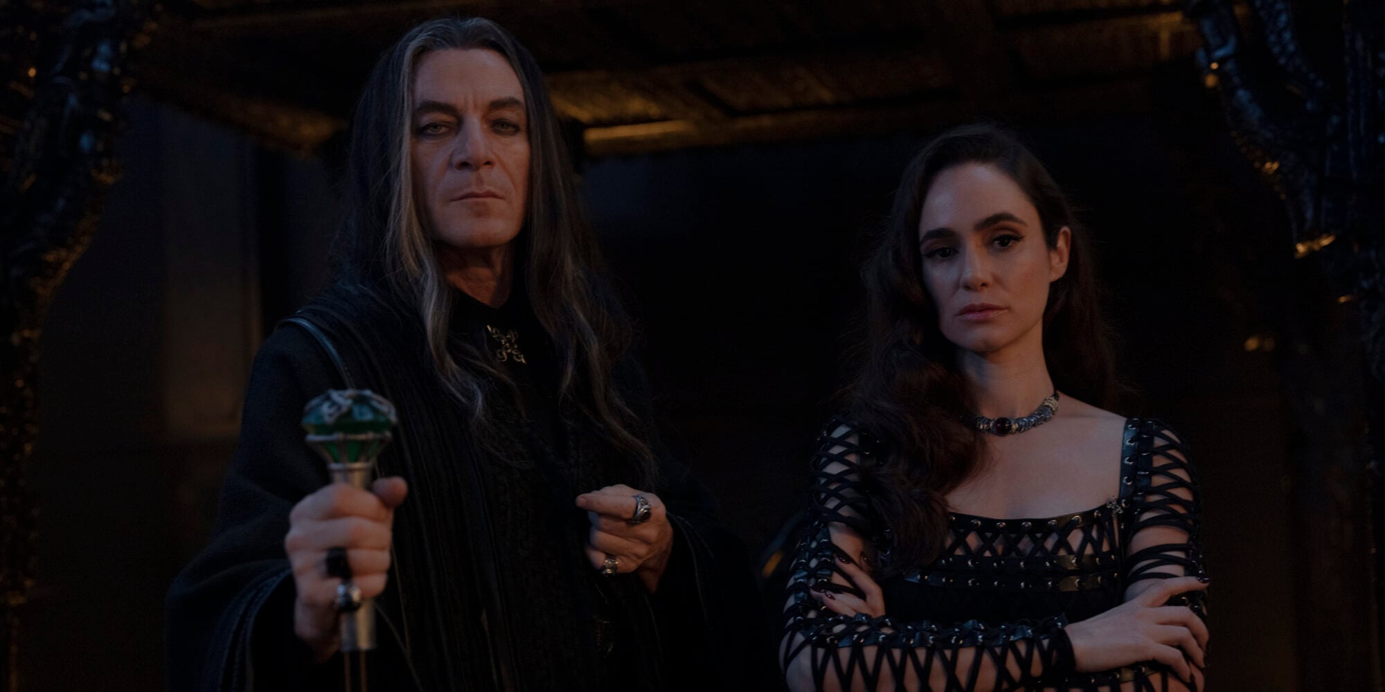 Jason Isaacs as Toussaint and Alicia Sanz as Isabelle in Vampire Carnival